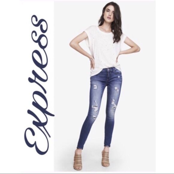 ✨HP✨Express Destroyed Denim✨  - Picture 1 of 4